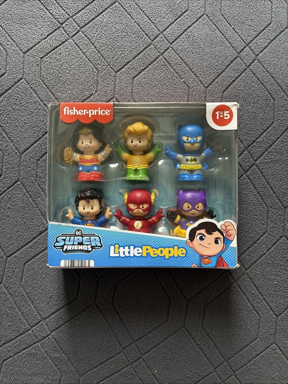 Fisher Price Little People Dc Super Friends Lot Of 6 Figures Batman - NEW